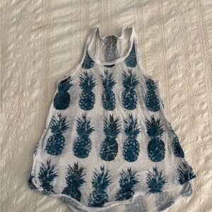 Pineapple Print Tank Top